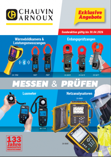 Chauvin Arnoux Sonderaktion 01/2026